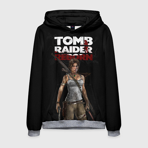 Мужская толстовка TOMB RAIDER / 3D-Меланж – фото 1