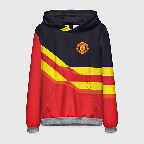 Мужская толстовка Man United FC: Red style / 3D-Меланж – фото 1