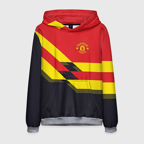 Мужская толстовка Man UTD FC: Black style / 3D-Меланж – фото 1