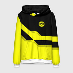 Толстовка-худи мужская BVB FC: Yellow style, цвет: 3D-белый