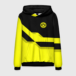 Толстовка-худи мужская BVB FC: Yellow style, цвет: 3D-черный