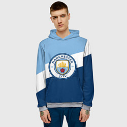 Толстовка-худи мужская FC Manchester City: Colors, цвет: 3D-меланж — фото 2