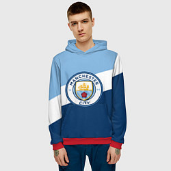 Толстовка-худи мужская FC Manchester City: Colors, цвет: 3D-красный — фото 2