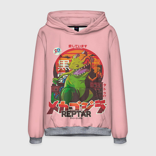 Мужская толстовка Godzilla Reptar / 3D-Меланж – фото 1