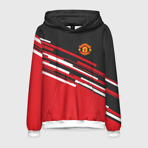 Мужская толстовка Man UTD FC: Sport Line 2018 / 3D-Белый – фото 1
