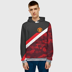 Толстовка-худи мужская Man UTD FC: Sport Camo, цвет: 3D-меланж — фото 2