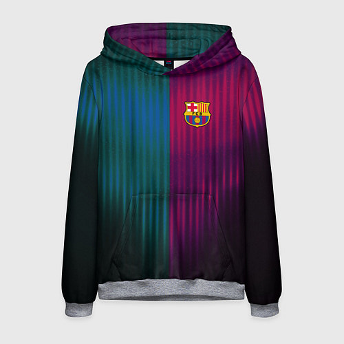 Мужская толстовка Barcelona FC: Abstract 2018 / 3D-Меланж – фото 1