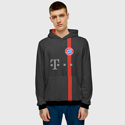 Толстовка-худи мужская Bayern FC: Black 2018, цвет: 3D-черный — фото 2