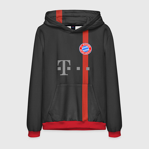 Мужская толстовка Bayern FC: Black 2018 / 3D-Красный – фото 1