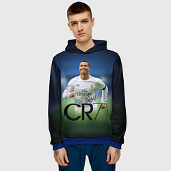 Толстовка-худи мужская CR7, цвет: 3D-синий — фото 2