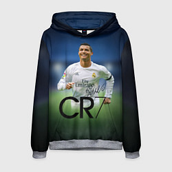 Толстовка-худи мужская CR7, цвет: 3D-меланж