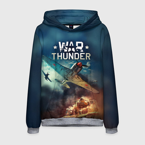 Мужская толстовка Гром войны / 3D-Меланж – фото 1