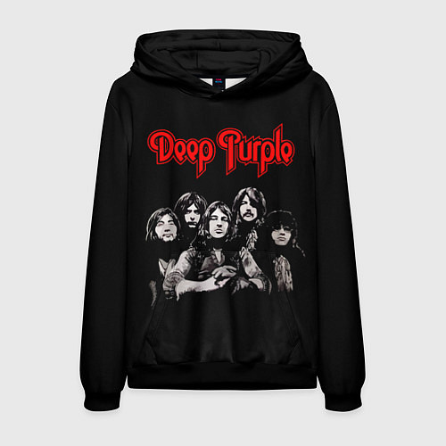 Мужская толстовка Deep Purple / 3D-Черный – фото 1
