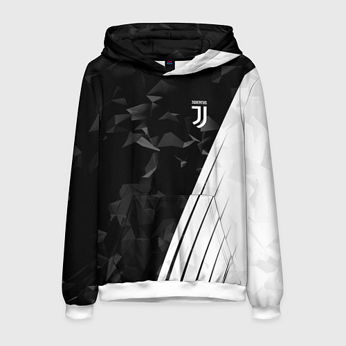 Мужская толстовка FC Juventus: Abstract / 3D-Белый – фото 1