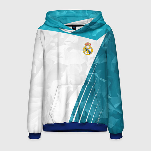 Мужская толстовка FC Real Madrid: Abstract / 3D-Синий – фото 1