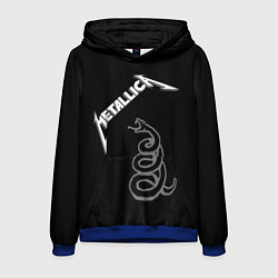 Толстовка-худи мужская Metallica - snake, цвет: 3D-синий