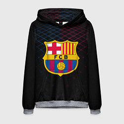 Толстовка-худи мужская FC Barcelona Lines, цвет: 3D-меланж