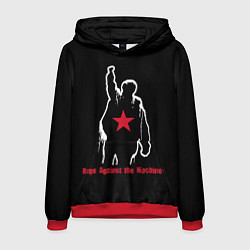 Толстовка-худи мужская Rage Against the Machine - album cover, цвет: 3D-красный