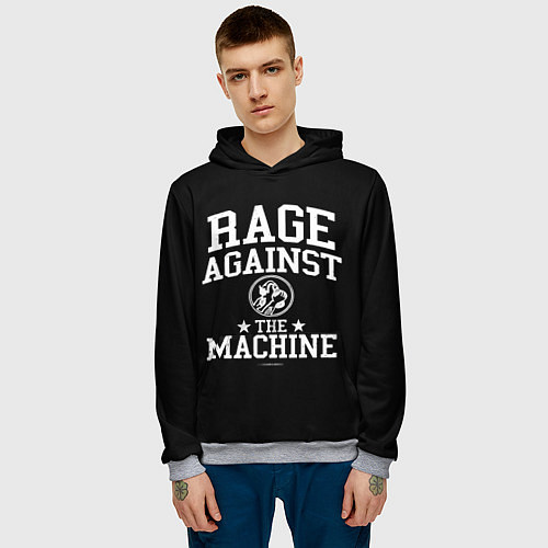 Мужская толстовка Rage Against the Machine / 3D-Меланж – фото 3
