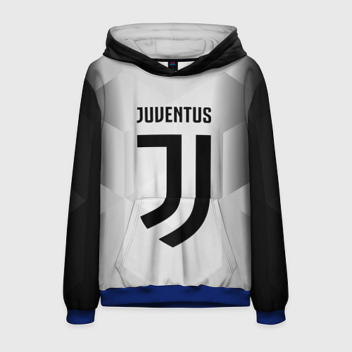 Мужская толстовка FC Juventus: Silver Original / 3D-Синий – фото 1