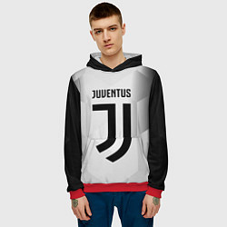 Толстовка-худи мужская FC Juventus: Silver Original, цвет: 3D-красный — фото 2