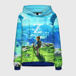 Толстовка-худи мужская Z-Link, цвет: 3D-синий