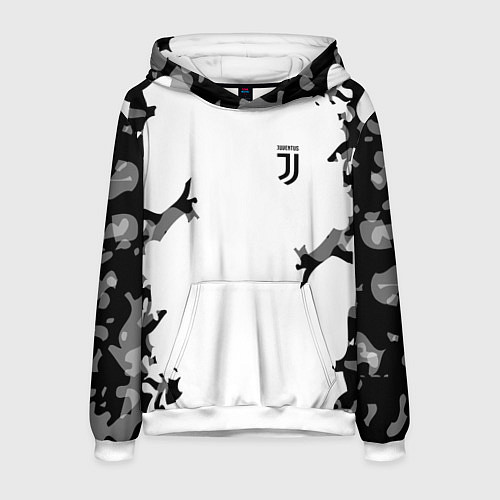 Мужская толстовка FC Juventus: White Original / 3D-Белый – фото 1