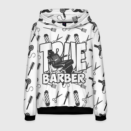 Мужская толстовка True Barber / 3D-Черный – фото 1