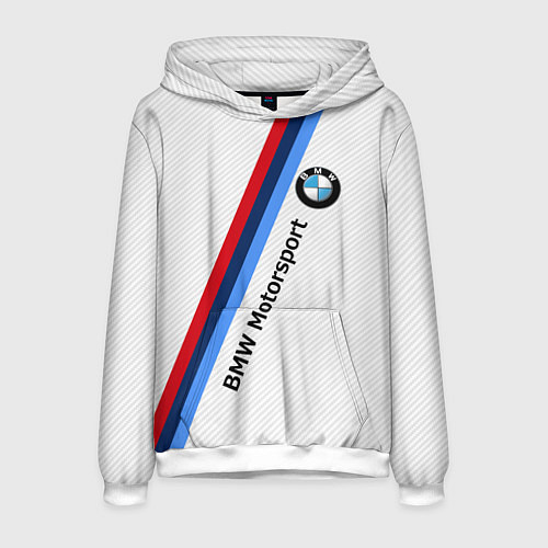 Мужская толстовка BMW Motorsport: White Carbon / 3D-Белый – фото 1