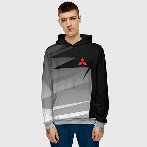 Мужская толстовка MITSUBISHI SPORT / 3D-Меланж – фото 3