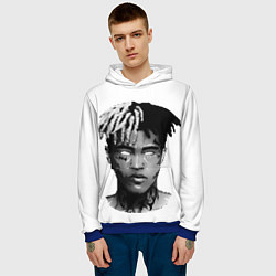 Толстовка-худи мужская XXXTentacion: Pixel Art, цвет: 3D-синий — фото 2