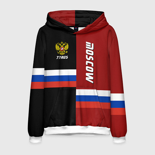 Мужская толстовка Moscow, Russia / 3D-Белый – фото 1