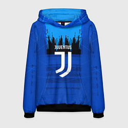 Мужская толстовка FC Juventus: Blue Abstract