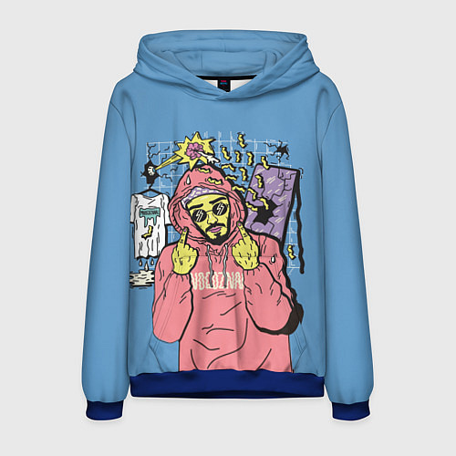 Мужская толстовка Mnogoznaal / 3D-Синий – фото 1