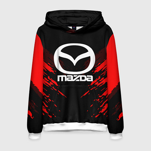 Мужская толстовка Mazda: Red Anger / 3D-Белый – фото 1