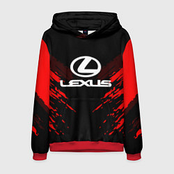 Толстовка-худи мужская Lexus: Red Anger, цвет: 3D-красный