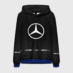Толстовка-худи мужская Mercedes: Black Abstract, цвет: 3D-синий