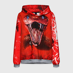 Толстовка-худи мужская Red Snake, цвет: 3D-меланж