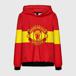 Толстовка-худи мужская FC Man United: Red Style, цвет: 3D-черный