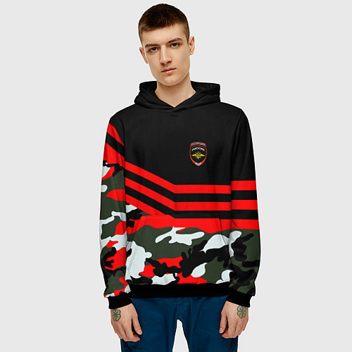 Мужская толстовка Полиция: Камуфляж / 3D-Черный – фото 3
