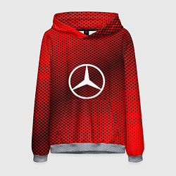 Толстовка-худи мужская Mercedes: Red Carbon, цвет: 3D-меланж