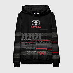 Толстовка-худи мужская Toyota TRD, цвет: 3D-черный