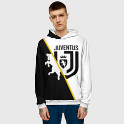 Толстовка-худи мужская FC Juventus: Football Point, цвет: 3D-белый — фото 2