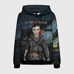 Толстовка-худи мужская God of War: Atreus, цвет: 3D-черный