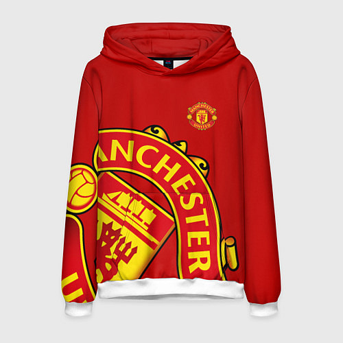 Мужская толстовка FC Man United: Red Exclusive / 3D-Белый – фото 1