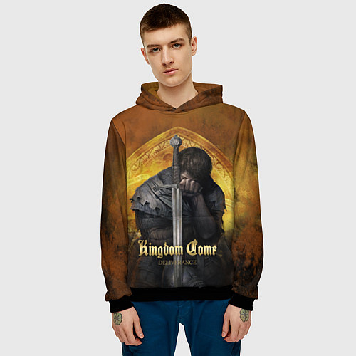 Мужская толстовка Kingdom Come: Sad Henry / 3D-Черный – фото 3