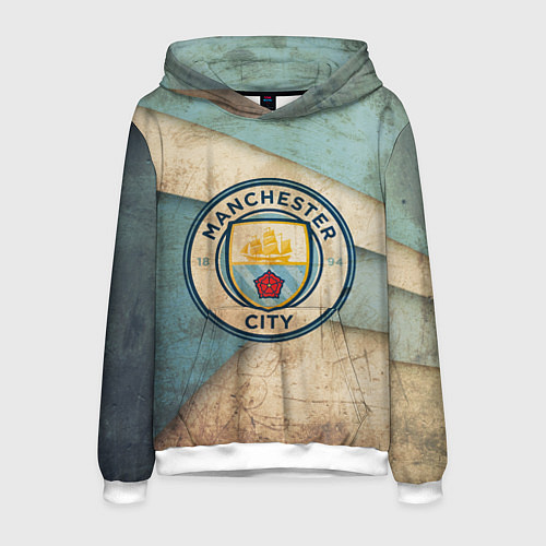 Мужская толстовка FC Man City: Old Style / 3D-Белый – фото 1