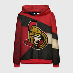 Толстовка-худи мужская HC Ottawa Senators: Old Style, цвет: 3D-красный