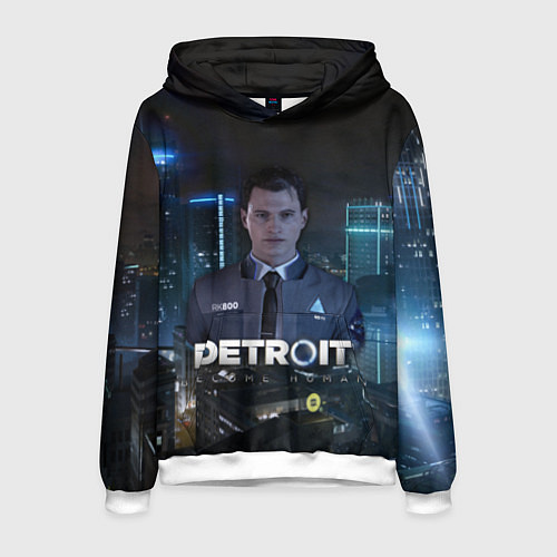 Мужская толстовка Detroit: Connor / 3D-Белый – фото 1