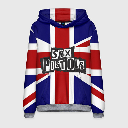 Мужская толстовка Sex Pistols UK / 3D-Меланж – фото 1